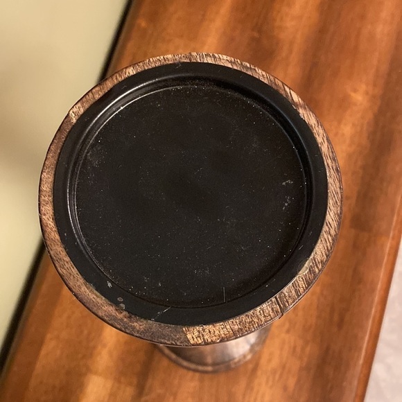 NWT GORGEOUS BEADED & JEWELED 15" WOODEN CANDLESTICK - Picture 6 of 10